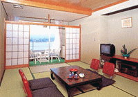 河口湖 湖のホテル